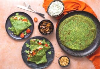 Crêpes aux épinards