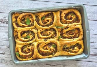 Roulés aux olives et sauce Romesco par @momolmp8