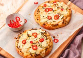 Flatbread poireaux et pommes de terre