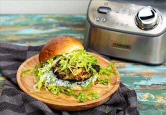 Chicken Burgers with Coriander and Lime Mayo by Nico Reynolds