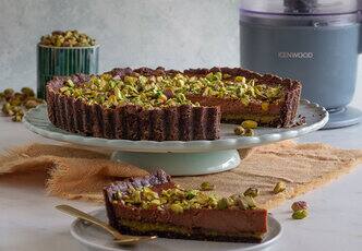 Milk Chocolate Pistachio Tart by Shane Smith