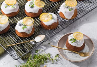 Mini gâteaux au citron et thym