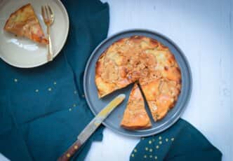 Cheesecake basque au beurre de cacahuète