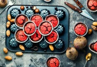 Muffins betterave rouge