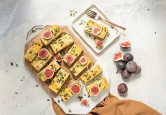 Savoury Blue Cheese and Pumpkin Cheesecake