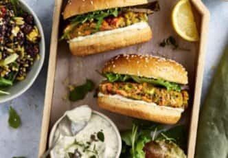 Burgers au saumon, quinoa et patate douce