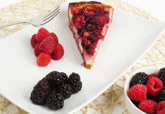 Baked Raspberry Cheesecake