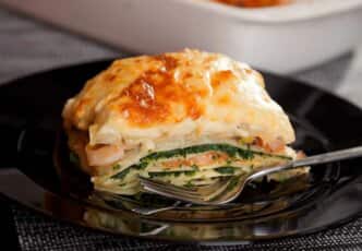 Lasagnes au saumon et épinards sans béchamel