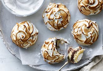 Vanilla and Chocolate Baked Alaska