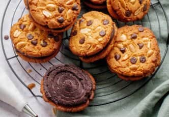 Cookies Sandwichs au beurre de cacahuète et au chocolat