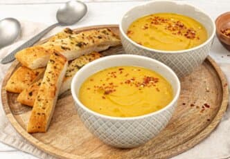 Spiced Carrot and Lentil Soup