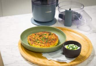 Röstis de pommes de terre et crème à la truffe