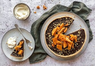 Honeycomb and Pistachio Torte