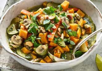 Curry verde tailandés vegano