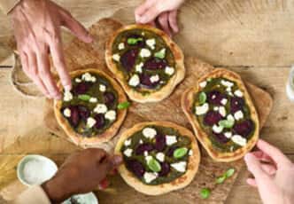 Beetroot and Goat's Cheese Flatbread