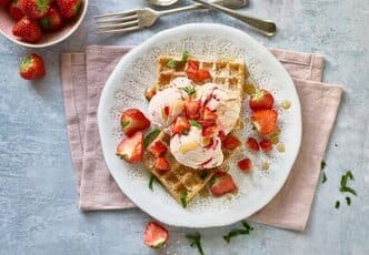 Crème glacée à la fraise