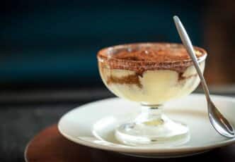 Crème au mascarpone et chocolat praliné