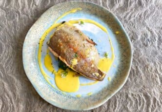 Jack's Pan-Fried Trout with Wild Greens And Hollandaise by Jack O'Keeffe