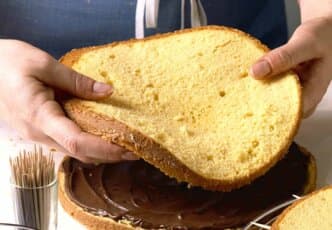 Biscuit génoise pour fond de tarte