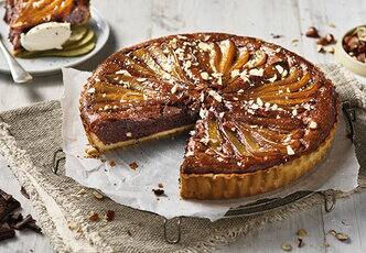 Pear and Chocolate Tart