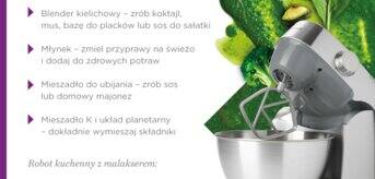 Robot kuchenny, twój pomocnik przy zdrowej diecie - infografika