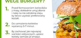 O czym pamiętać przygotowując wege burgery - infografika.