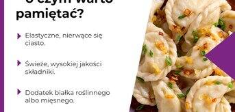 Pierogi idealne – o czym warto pamiętać? - infografika.