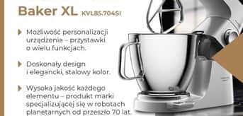 Robot do ciasta na pizzę i nie tylko – Titanum Chef Baker XL KVL85.704SI - infografika.