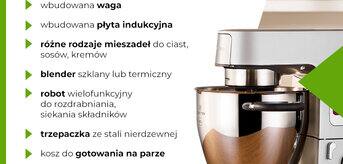 Wieloetapowy przepis? Pomoże Ci robot planetarny Kenwood - infografika.