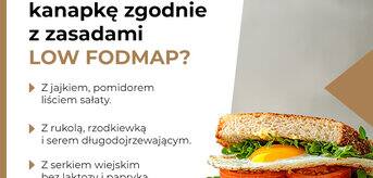 Z czym możesz przygotować kanapkę zgodnie z zasadami LOW FODMAP? - infografika