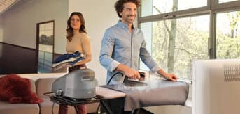 Braun CareStyle 7 Pro steam generator iron in use