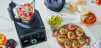 Braun PowerBlend 9X Hand blender in use