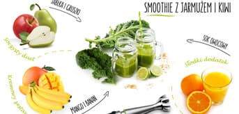 smoothie z jarmużem i kiwi