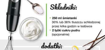 Przepis na bitą śmietanę