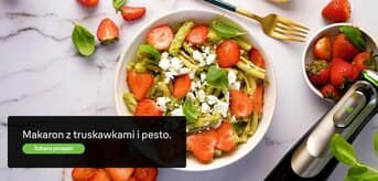 Makaron z truskawkami i pesto, zobacz przepis - baner.