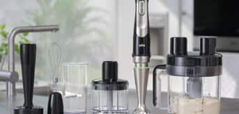 Zestaw blender Braun MultriQuick z przystawkami w kuchni