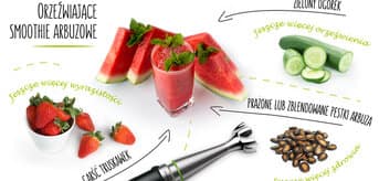 orzeźwiające smoothie arbuzowe