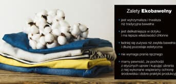 Zalety Ekobawełny - infografika