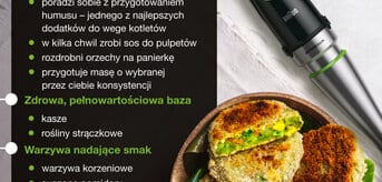 Tajemnice udanych kotletów warzywnych - infografika