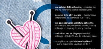 Naprasowanki na ubrania - jakie mogą być problemy?