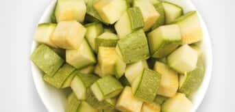 Cukinia pokrojona w kostkę