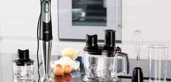 Blender Braun MultiQuick 9 Pro ze składnikami do pieczenia - zdjęcie.