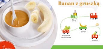 banan z gruszką