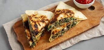 wege quesadilla ze szpinakiem