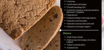 Pieczeń z seitana z orzechami - infografika