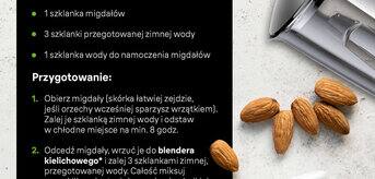 Jak zrobić mleko migdałowe? Potrzebne składniki i sposób przygotowania - infografika