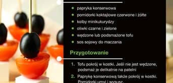 wegańskie koreczki z tofu
