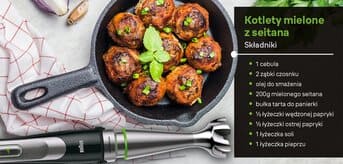 Kotlety mielone z seitana - infografika