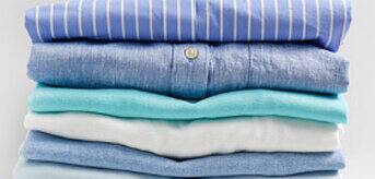 Clothes neatly stacked