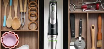 Blender ręczny MultiQuick 9X leżący w szufladzie